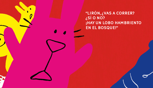 Ilustración de Un lobo con mucha hambre