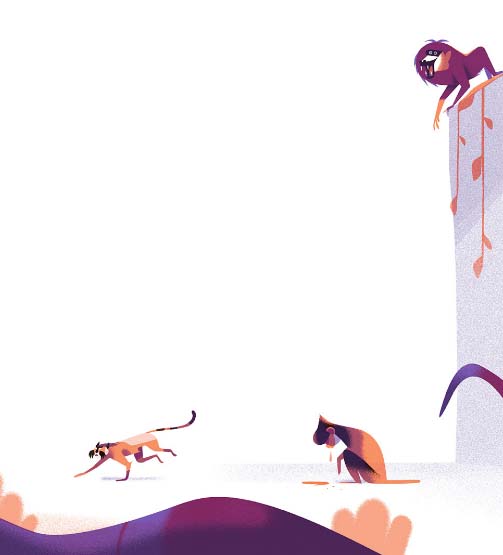 Ilustración de Mowgli de la selva