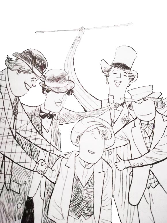 Ilustración de El aprendiz de brujo y Los Invisibles al rescate