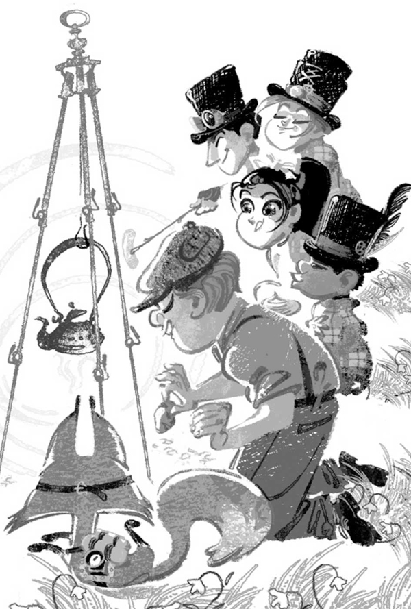 Ilustración de Las inauditas apariciones de la Isla de Nolan