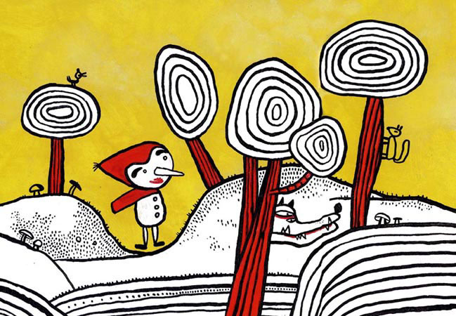 Ilustración de La verdadera historia de Caperucita Roja