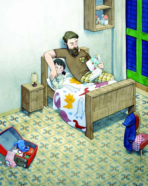 Ilustración de Seis años, seis casitas