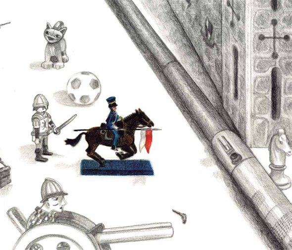 Ilustración de Tengo un tanque de juguete