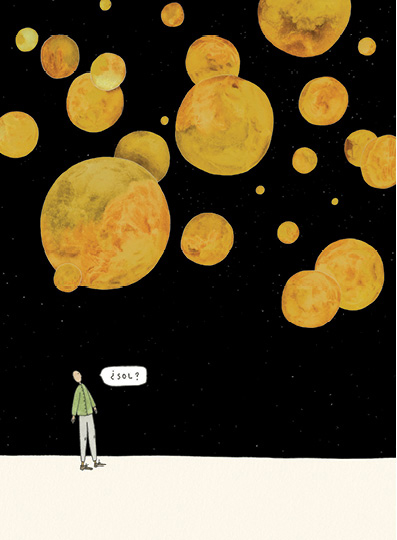 Ilustración de Comernos el sol