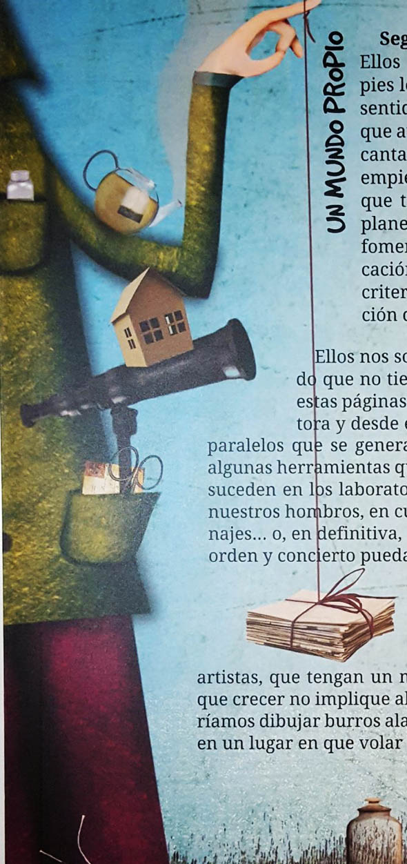 Ilustración de Laboratorio portátil de escritura