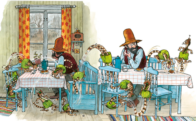 Ilustración de Pettson se va de pesca