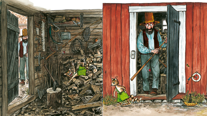 Ilustración de Pettson se va de pesca