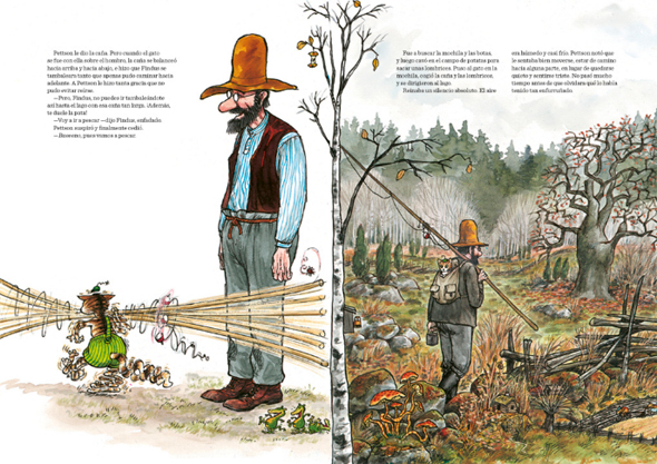 Ilustración de Pettson se va de pesca