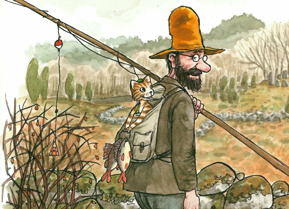 Ilustración de Pettson se va de pesca