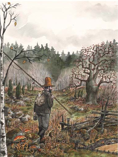 Ilustración de Pettson se va de pesca
