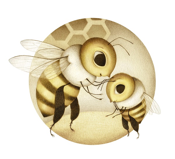 Ilustración de Las aventuras de la abeja Maya