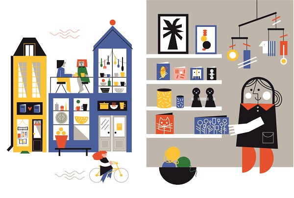 Ilustración de En la ciudad