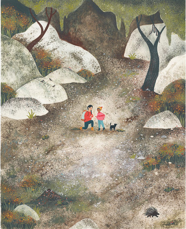 Ilustración de Un millón de ostras en lo alto de la montaña