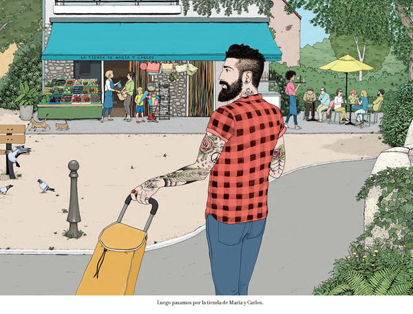 Ilustración de La casa en el bosque