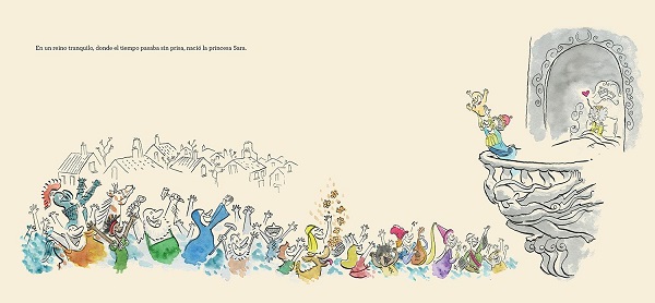 Ilustración de La princesa Sara no para
