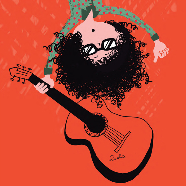 Ilustración de De los pies a la cabeza. Mi primer vocabulario flamenco