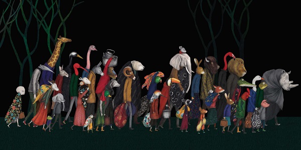 Ilustración de Migrantes