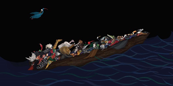 Ilustración de Migrantes