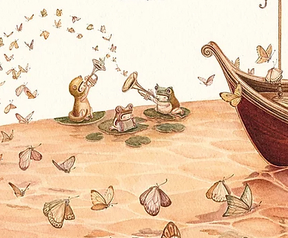 Ilustración de Tea y Camaleón son hermanos