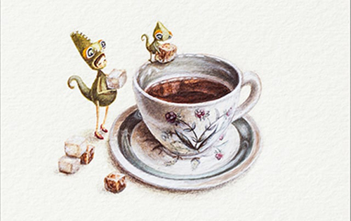 Ilustración de Tea y Camaleón son hermanos
