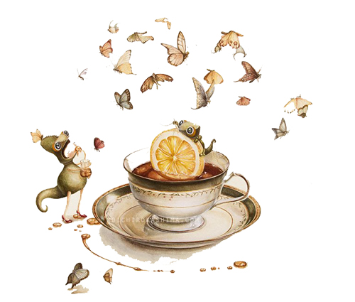 Ilustración de Tea y Camaleón son hermanos
