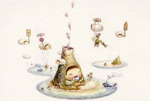 Ilustración de Tea y Camaleón son hermanos