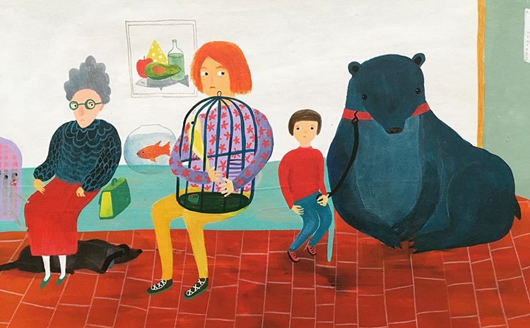 Ilustración de El perro de Milu