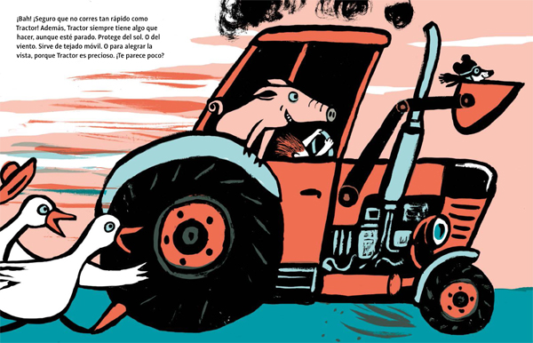 Ilustración de Tractor viene conmigo