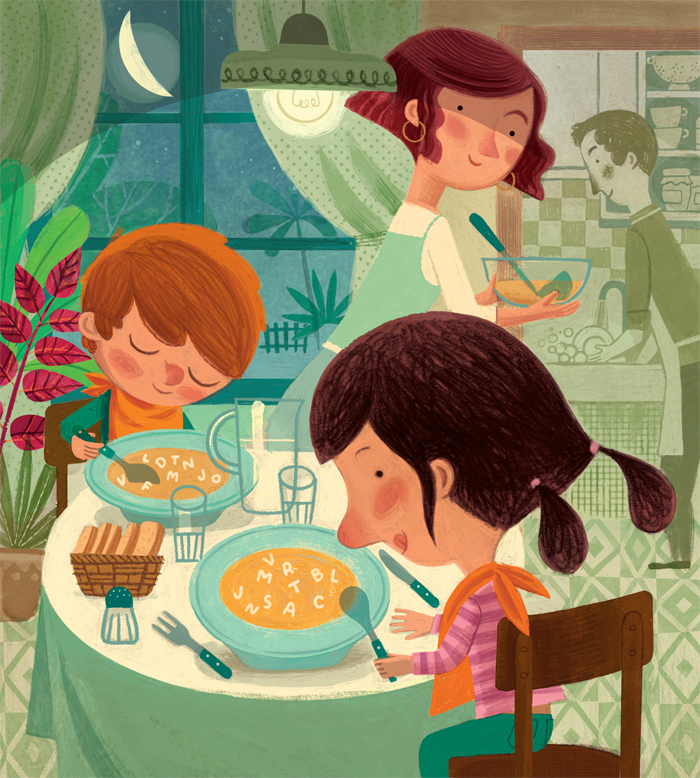 Ilustración de Yo te leo y tú me cuentas