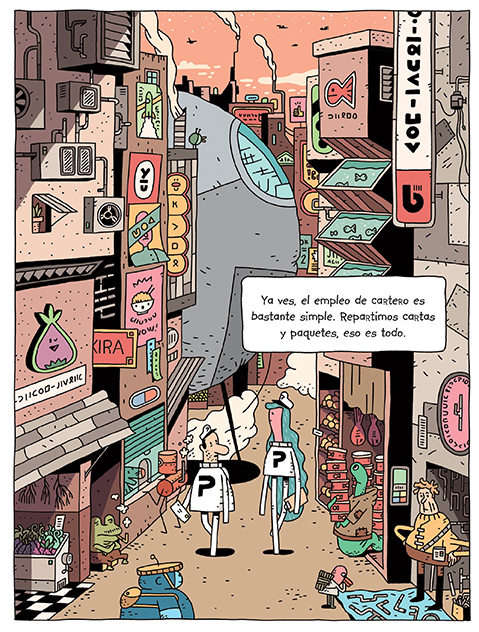 Ilustración de El cartero del espacio. Los piratas galácticos