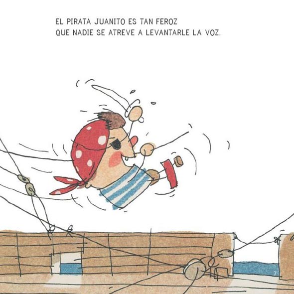 Ilustración de El pirata valiente