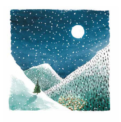 Ilustración de La soledad del árbol de Navidad