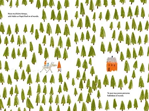 Ilustración de Trillones de Papás Noel