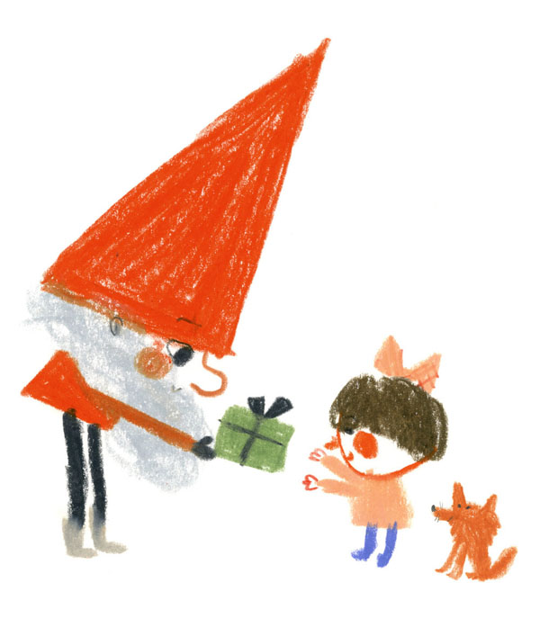 Ilustración de Trillones de Papás Noel