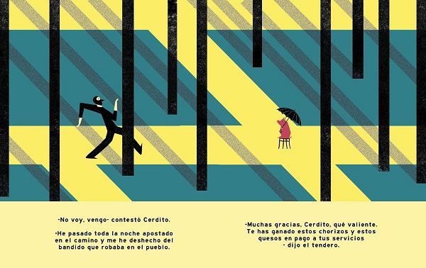 Ilustración de Cerdito, ¿adónde vas?
