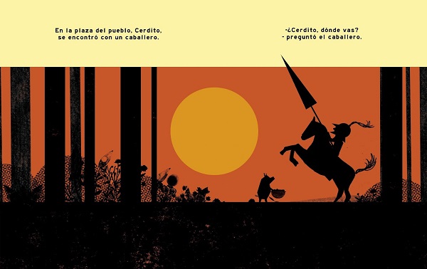 Ilustración de Cerdito, ¿adónde vas?