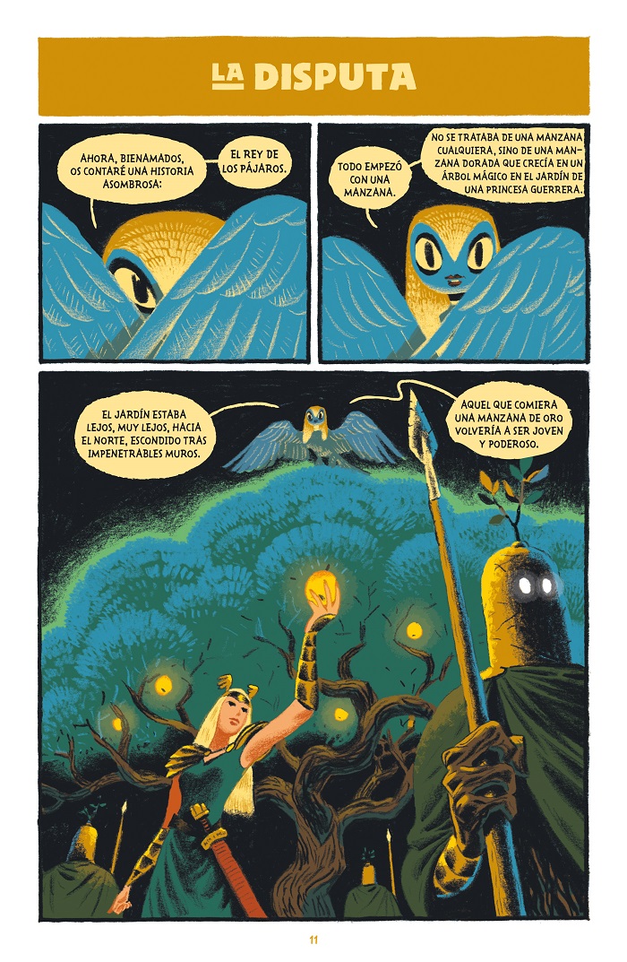Ilustración de El Rey de los Pájaros