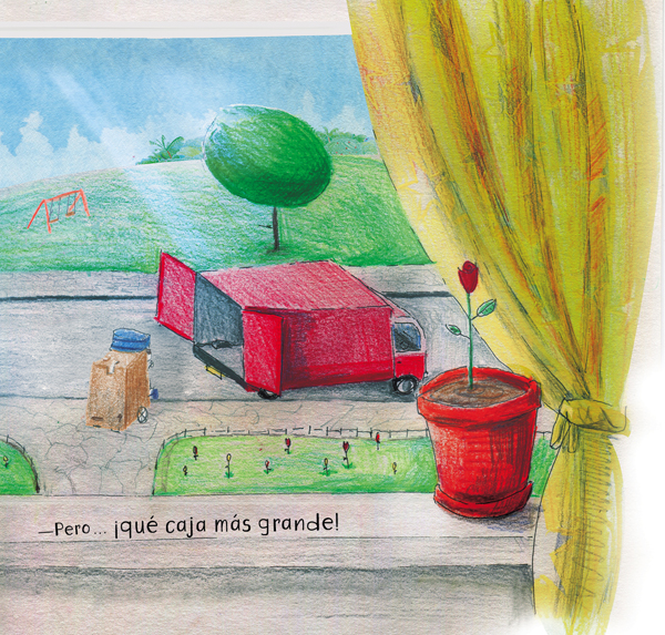 Ilustración de Una caja