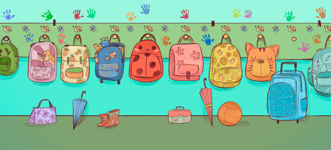 Ilustración de Hay un niño nuevo en clase