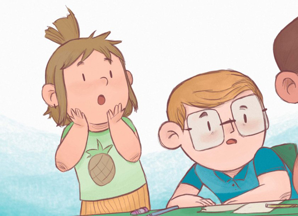 Ilustración de Hay un niño nuevo en clase