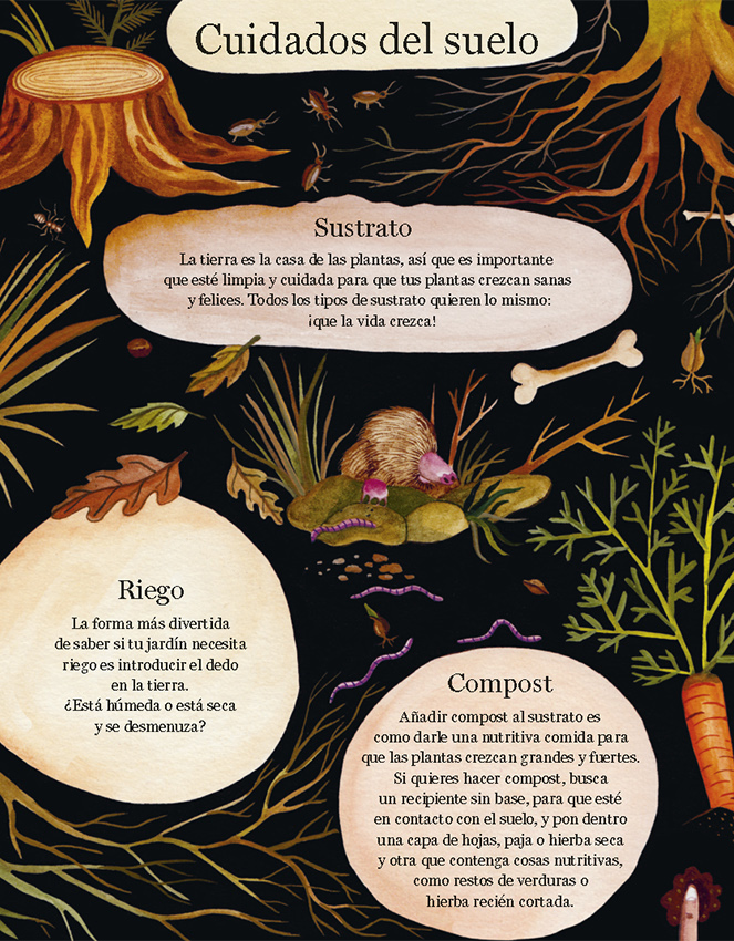 Ilustración de Manos a la tierra