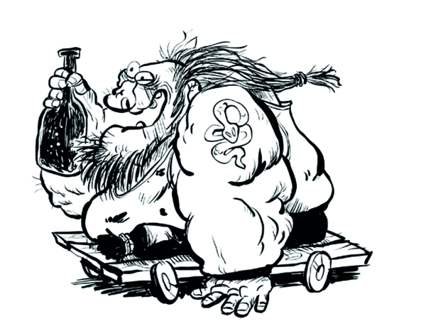 Ilustración de Brinker Pasolargo y la Isla Palpitante