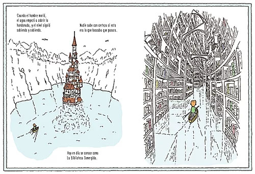 Ilustración de La Curiosa Librería