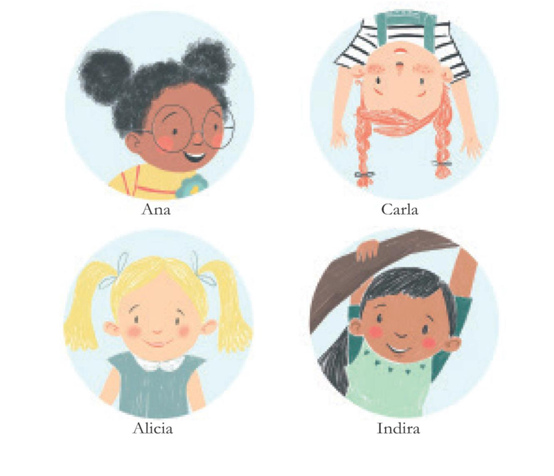 Ilustración de Amigas
