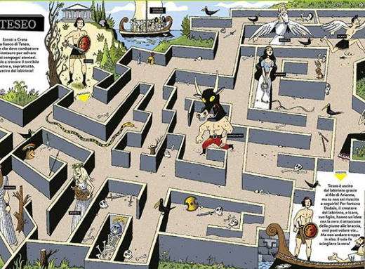 Ilustración de El gran laberinto de la mitología