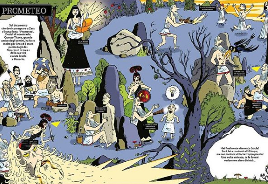 Ilustración de El gran laberinto de la mitología