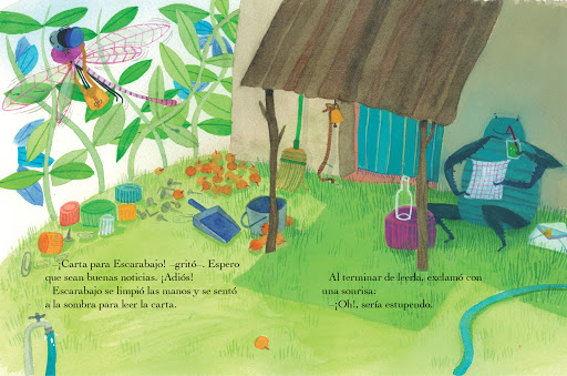 Ilustración de Escarabajo de vacaciones