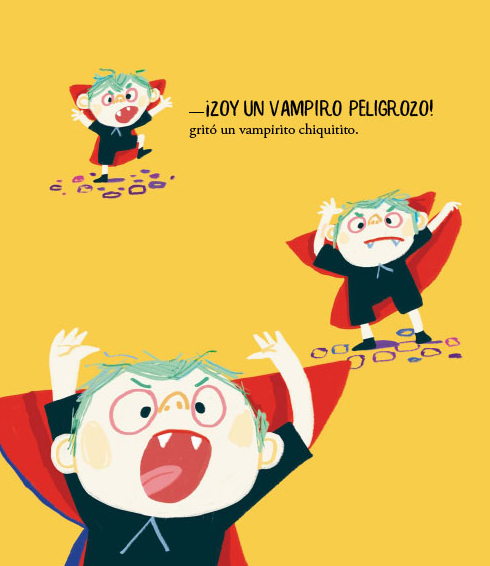 Ilustración de Un vampiro peligrozo
