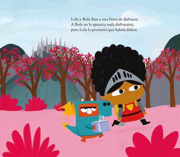 Ilustración de Lola y el dragón