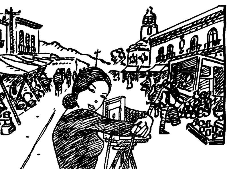 Ilustración de Modotti. Una mujer del siglo XX